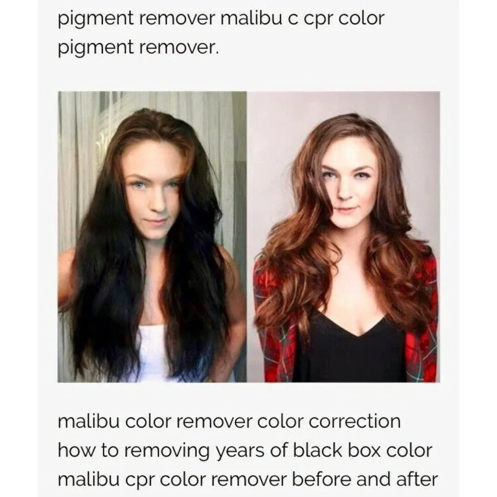 3‎ Malibu CPR Color Remover Stain Pigment Reducer Packets and 3 Processing Caps